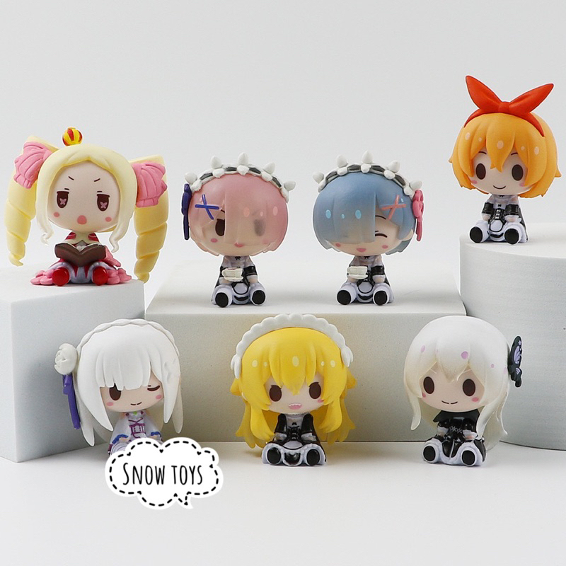 Mô hình Re:zero - Nhân vật Ram Rem Rezero Emilia Frederica Echidna Cosplay mèo - Re:Life in a different world from zero