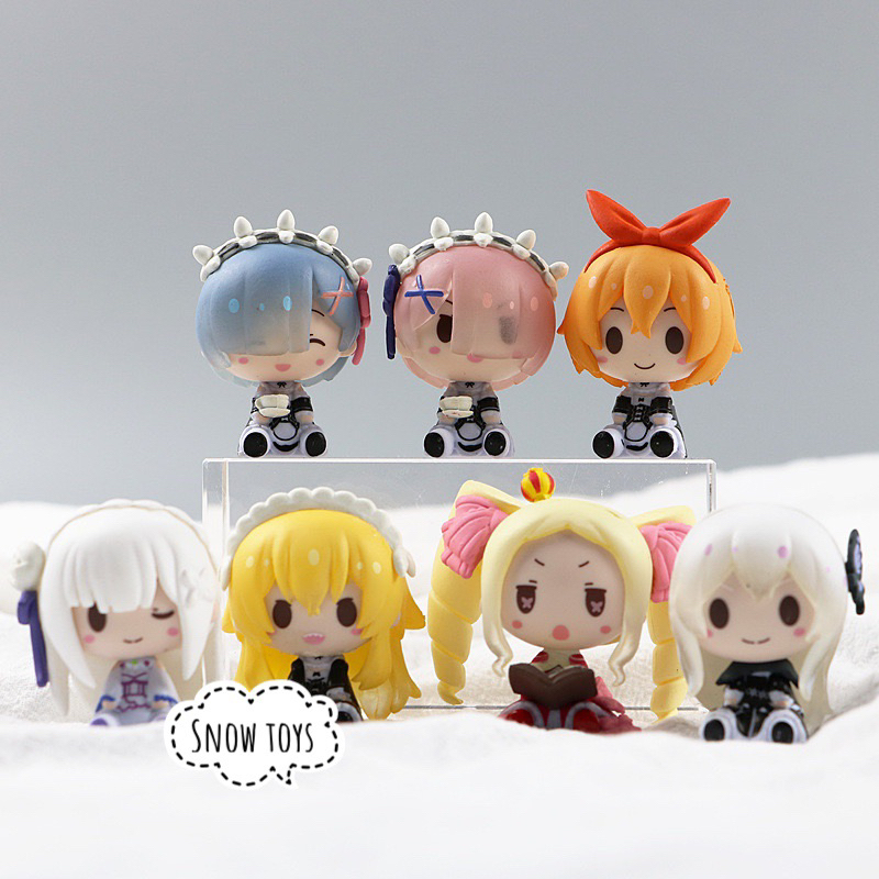 Mô hình Re:zero - Nhân vật Ram Rem Rezero Emilia Frederica Echidna Cosplay mèo - Re:Life in a different world from zero