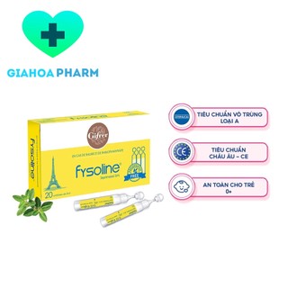 Fysoline Septinasal (Vàng) - Dung dịch nhỏ mũi bé khi sổ mũi, nghẹt mũi, thông mũi, dễ thở (Nước muối biển Pháp)