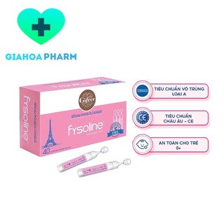 Fysoline Isotonique (Fysoline hồng) - Dung dịch vệ sinh, rửa mắt mũi an toàn cho bé, dạng ống tiện lợi (Nhập khẩu Pháp)