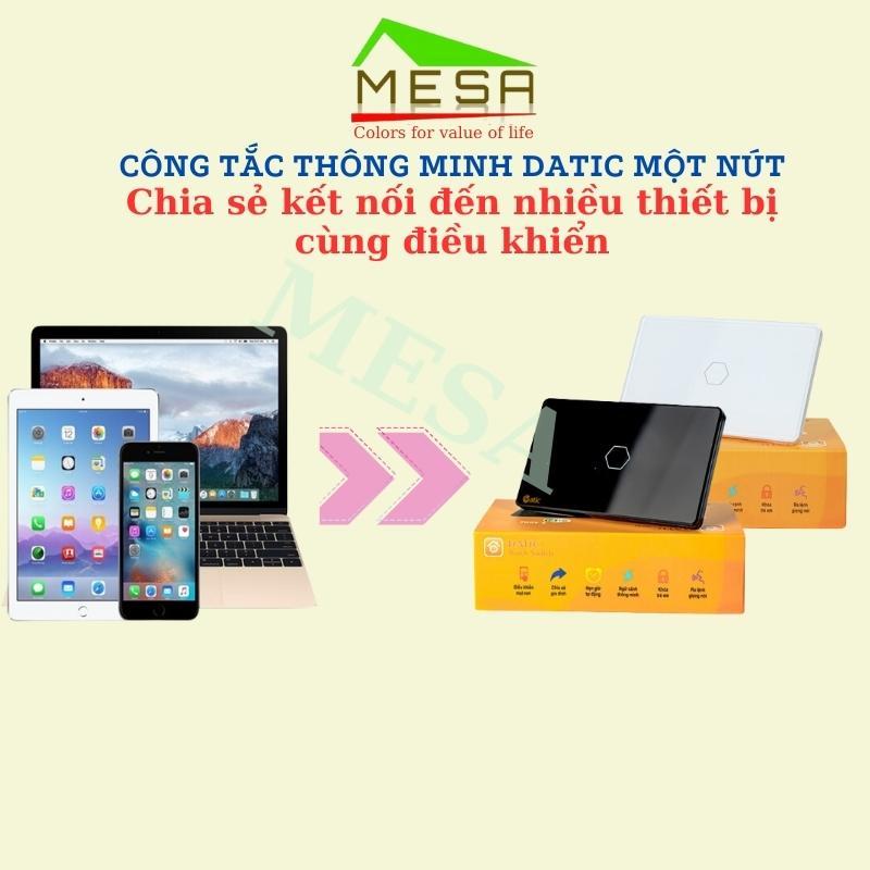 Công Tắc Thông Minh Datic Loại 1~4 Nút của Hunonic, Kết Nối Wifi Điều Khiển Mọi Thiết Bị Điện Từ Xa Qua Điện Thoại, App