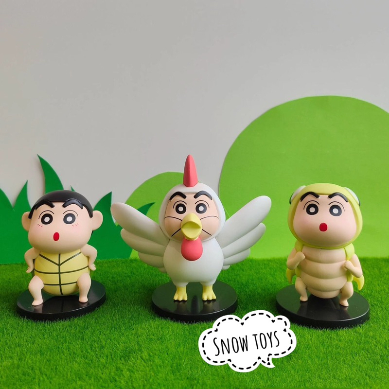 Mô hình Shin Cậu bé bút chì Shinnosuke - Shinchan Cosplay gà cá sấu rùa cừu sâu gấu trúc - Shin động vật - 8~12cm