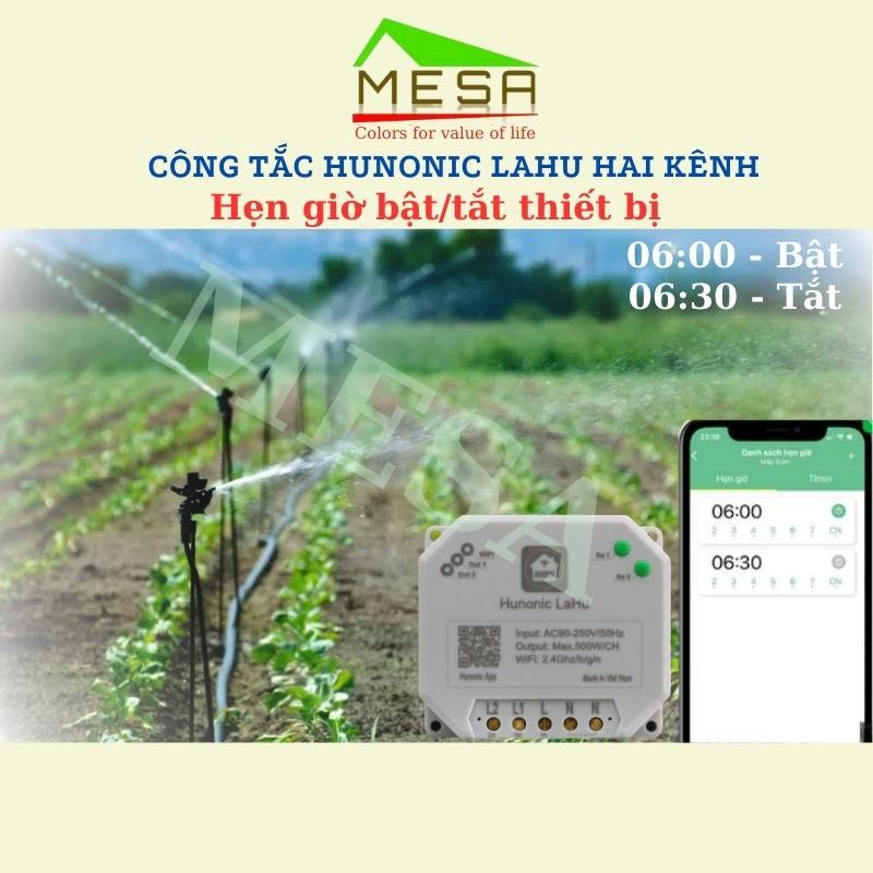 Công tắc thông minh kết nối Wifi Hunonic Lahu 1,2& 4 kênh - 500W/kênh điều khiển mọi thiết bị từ xa qua điện thoại