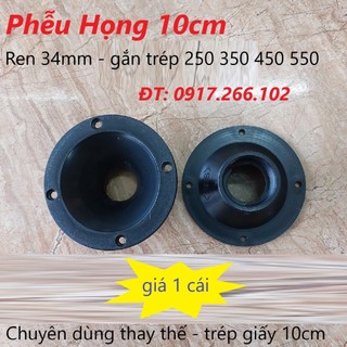 Họng treble tròn 10cm phễu trép kèn 250 350 450 cho loa kéo & thùng loa