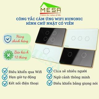 Công Tắc Thông Minh Hunonic 1, 2, 3, 4 Nút, Hình chữ nhật, Sử Dụng Wifi Điều Khiển Mọi Thiết Bị Từ Xa Qua Điện Thoại