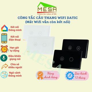 Công tắc cầu thang thông minh Datic/Hunonic mặt cảm ứng,điều khiển mọi thiết bị từ xa qua điện thoại, 2 màu đen và trắng