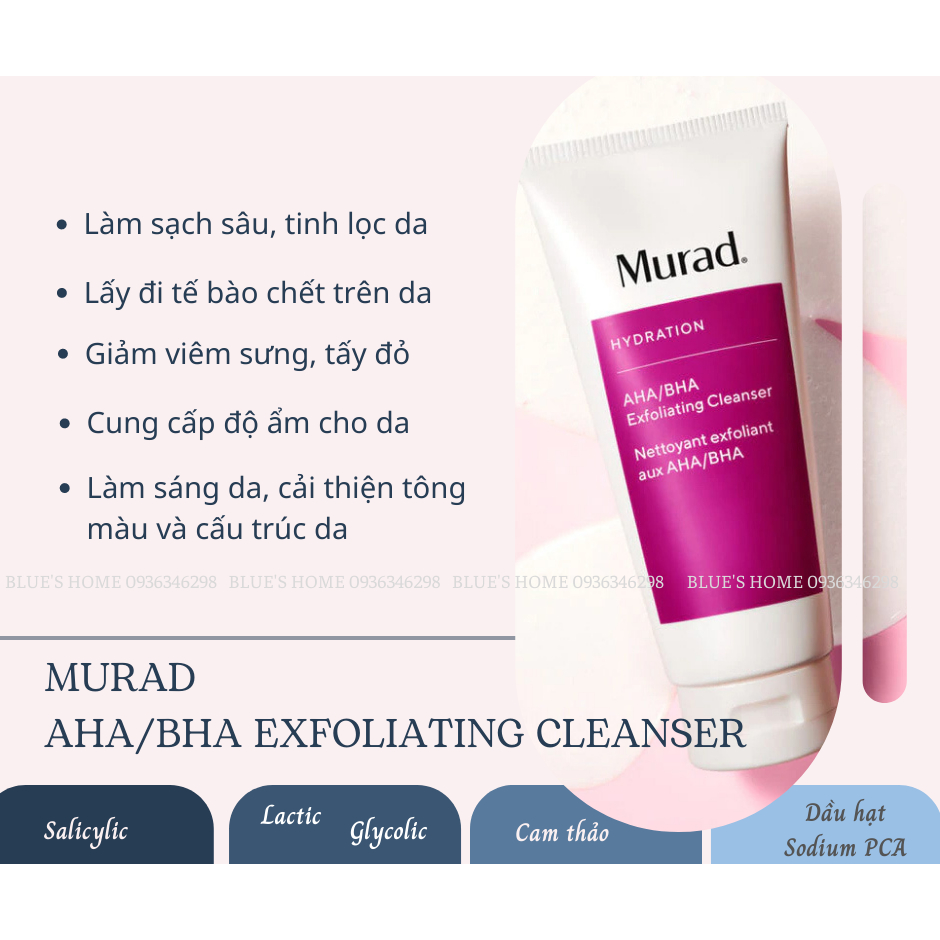 Sữa rửa mặt Murad Essential-C / Clarifying / AHA BHA Cleanser