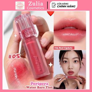 Son Tint Bóng Peripera Water Bare Tint 05 Red Update Siêu Đẹp Lâu Trôi Căng Mọng