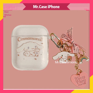 Case AIRPOD 1/2/3/Pro 2 Vỏ Đựng Ốp Bảo Vệ Tại Nghe Bluetooth Hình Thỏ Trong Móc Tim Xinh - Mr.Case
