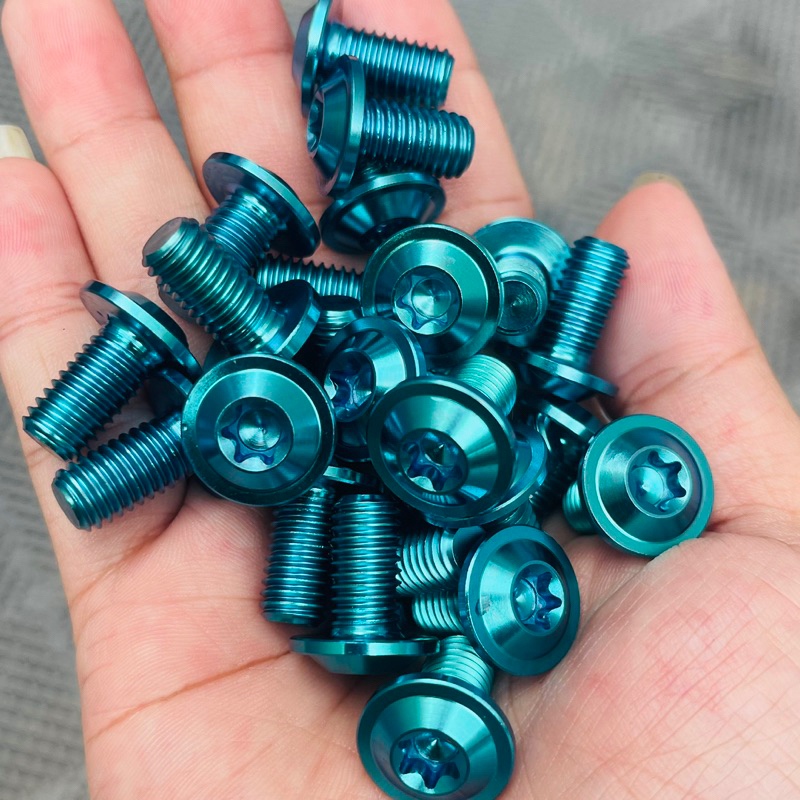 (Gr5 Xịn) Ốc TITAN 8li15 dù mỏng gắn nhớt láp tay ga , đĩa các dòng xe máy