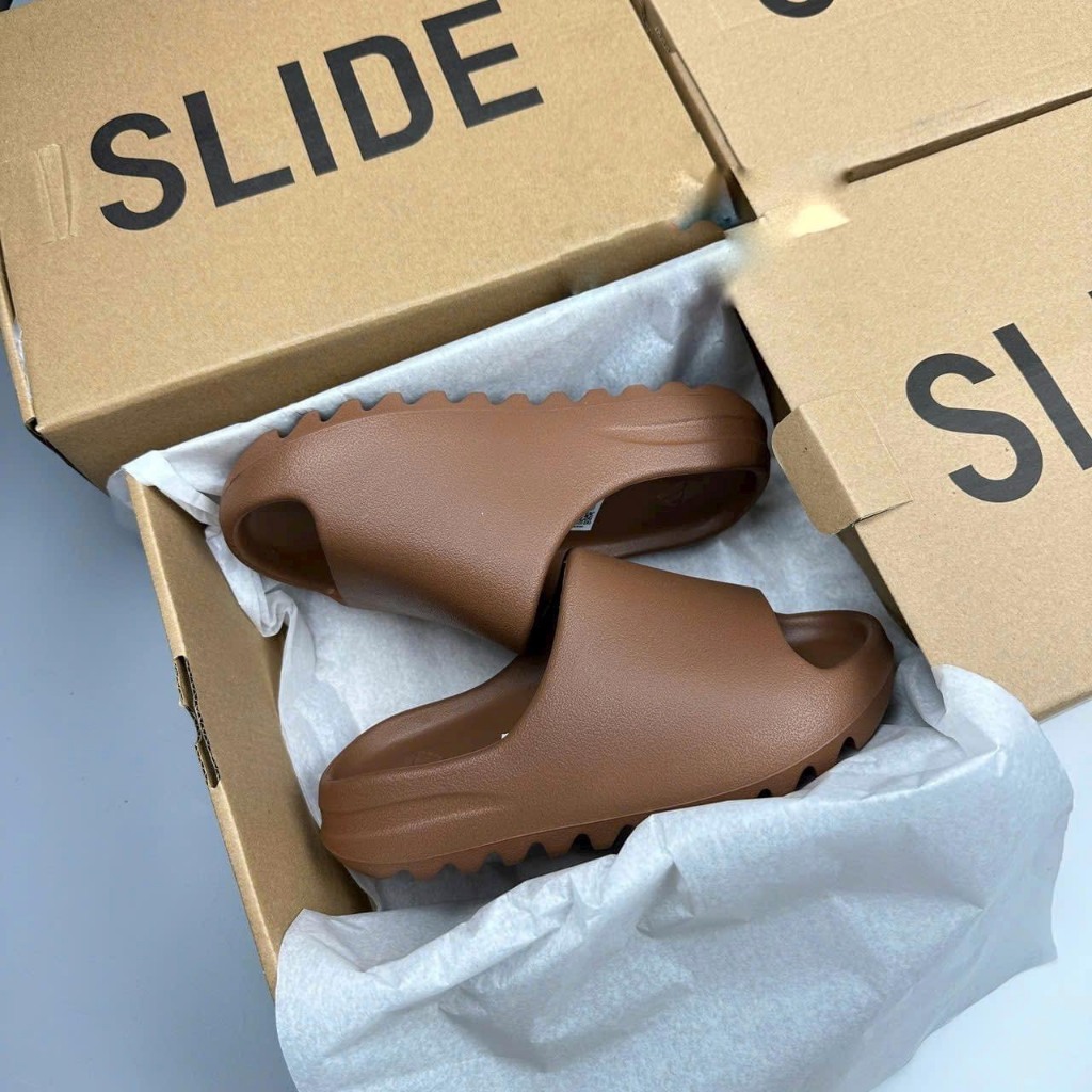 Dép yeezy slide 5 màu basic vân nhám đế cao bản full cao cấp - full box
