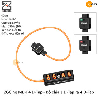 Zgcine md-p4 d-tap - bộ chia 1 d-tap ra 4 d-tap