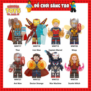 Xếp hình Minifigure Nhân vật Biệt đội siêu anh hùng Avengers : Hồi Kết - Đồ Chơi Lắp Ghép Sáng Tạo - WM6063