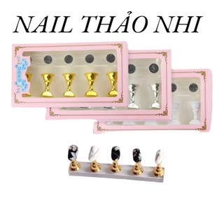 Đế quân cờ tập sơn, đế con cờ 5 đế, có gắn nam châm nail thao nhi