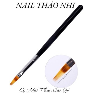 Cọ ombre mái thưa cán gỗ, cọ sước làm móng nail thảo nhi