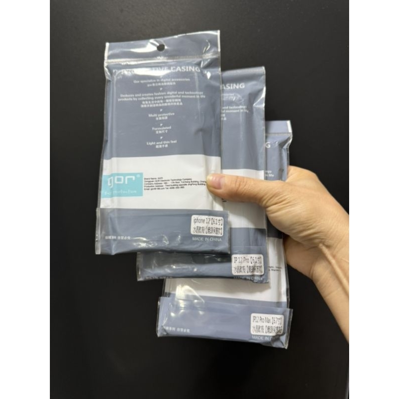 Ốp lưng Silicon trong suốt cho iphone 12 mini/12/12 pro/12 pro max chính hãng Gor