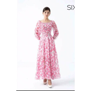 Sixdo đầm voan hoa đào newtag size L, XL