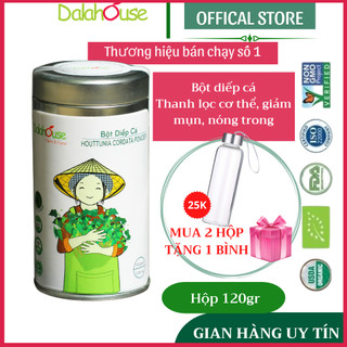 Bột Diếp Cá Dalahouse hữu cơ (Organic) Sấy Lạnh Nguyên Chất Hộp 150g - DATE MỚI NHẤT