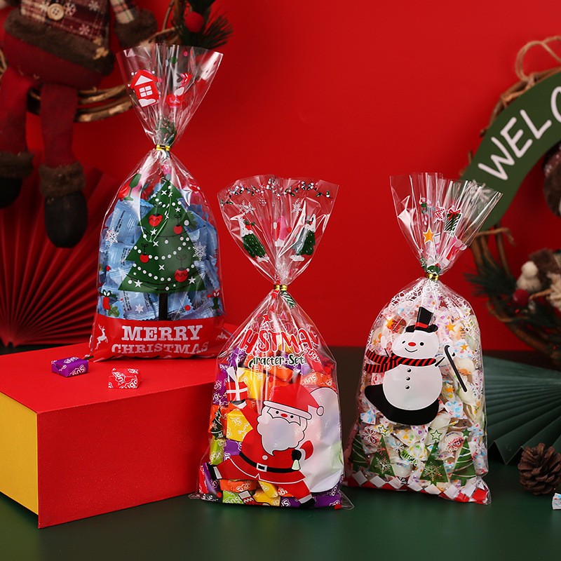 Túi đựng quà noel bánh kẹo giáng sinh