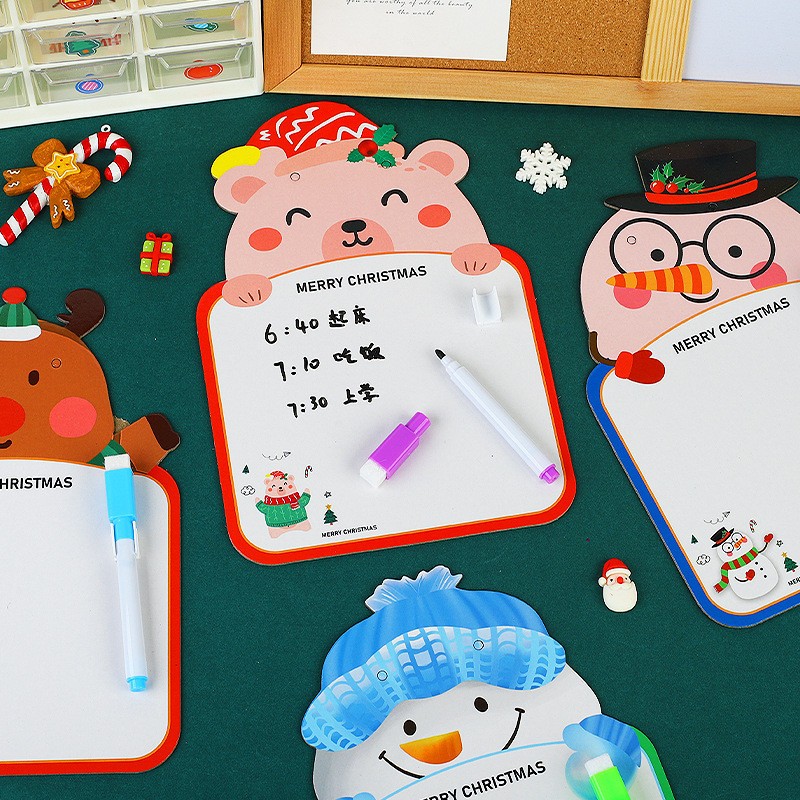 Đồ chơi noel  bảng viết bút lông cho bé tặng kèm bút qua tặng giáng sinh