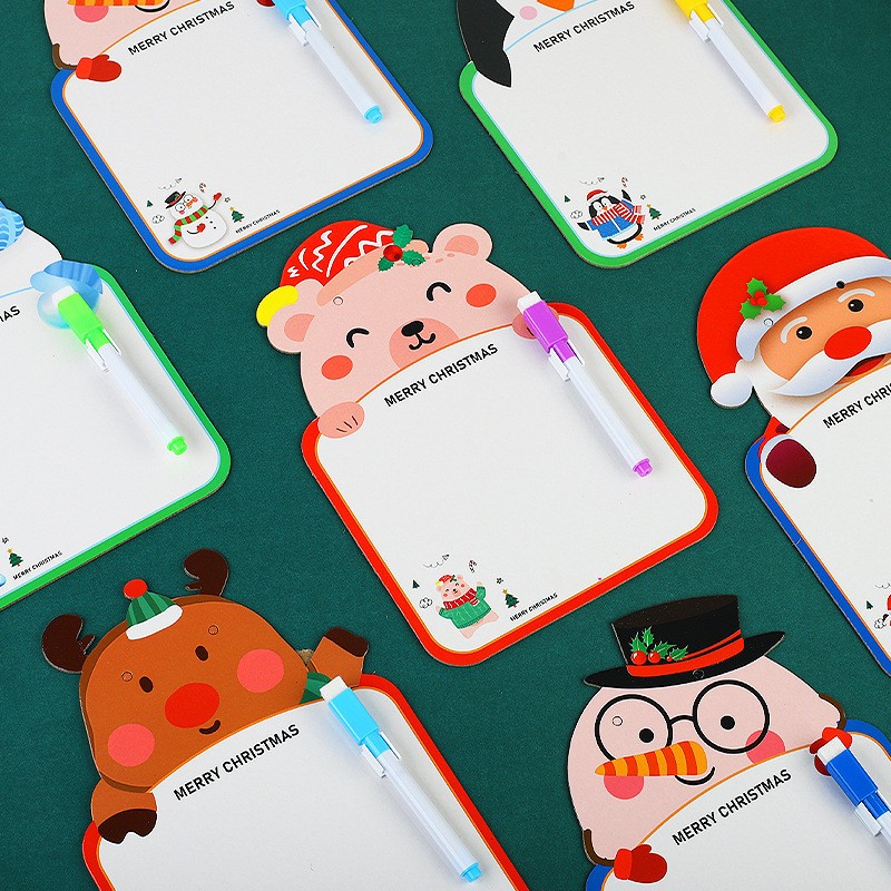 Đồ chơi noel  bảng viết bút lông cho bé tặng kèm bút qua tặng giáng sinh
