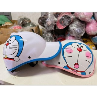 doremon mũ bảo hiểm lưỡi trai ( Nón kết nữ có lỗ cột tóc)
