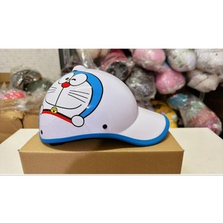 doremon mũ bảo hiểm lưỡi trai ( Nón kết nữ có lỗ cột tóc)