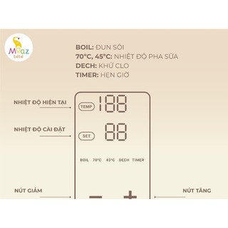 Bình đun nước giữ nhiệt Moaz Bebe MB070