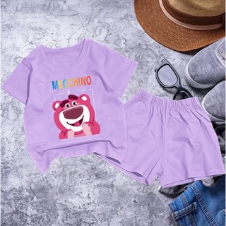 Bộ bé gái hình gấu đỏ MOCHI cho bé gái siêu xinh cho bé 6-24kg.BGL20.