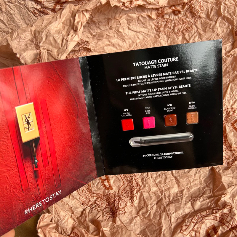 Mẫu thử son YSL kèm cọ môi