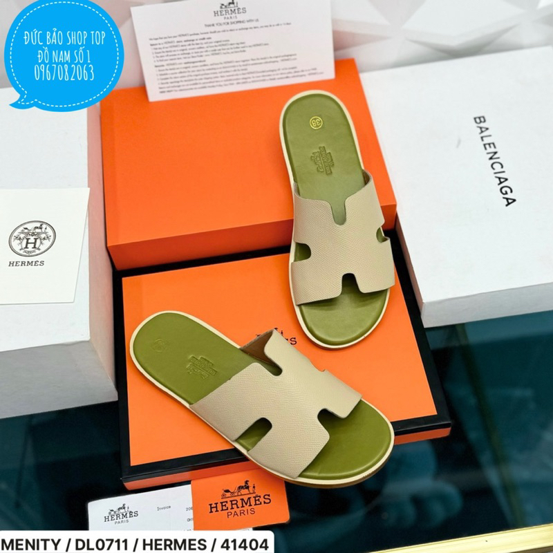Dép HM Nam Full box Đế Gỗ Quai Sần Đủ màu Cực Sang-Dép HM Nam Hot hit