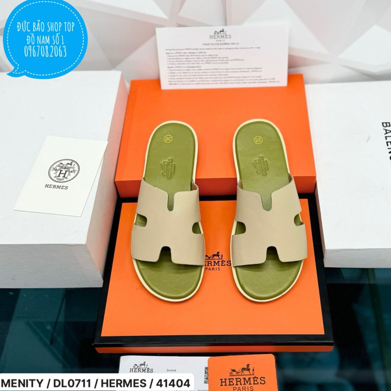 Dép HM Nam Full box Đế Gỗ Quai Sần Đủ màu Cực Sang-Dép HM Nam Hot hit