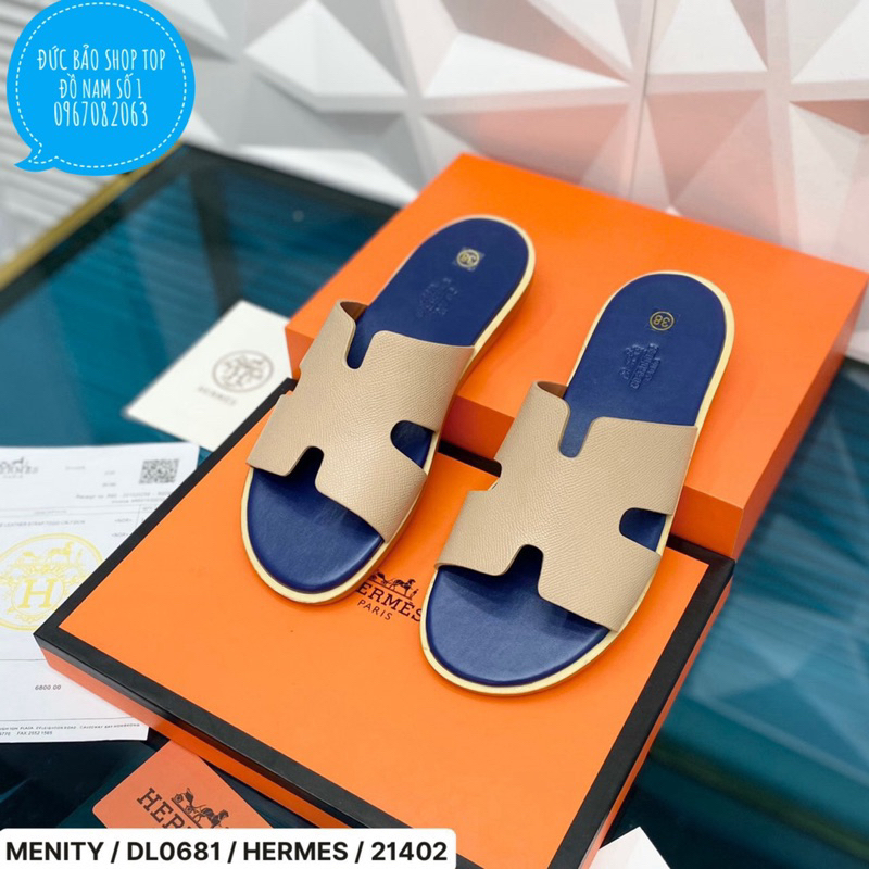 Dép HM Nam Full box Đế Gỗ Quai Sần Đủ màu Cực Sang-Dép HM Nam Hot hit