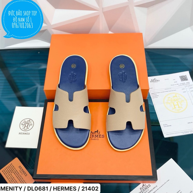 Dép HM Nam Full box Đế Gỗ Quai Sần Đủ màu Cực Sang-Dép HM Nam Hot hit