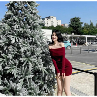 Váy body trễ vai sang chảnh