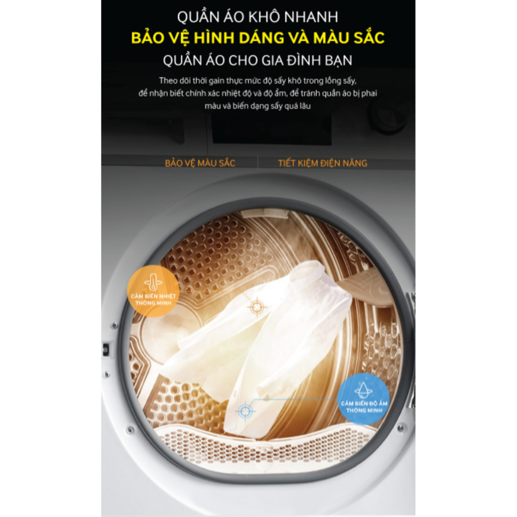 Máy sấy quần áo bơm nhiệt Heatpump Inverter Coex CD-10HPB GREY