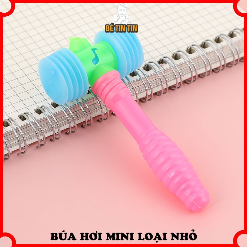 [LOẠI NHỎ] COMBO 5/10 Búa Đồ Chơi Trẻ Em, Búa Hơi Nhựa 2 Đầu 10 x 4.8 CM Vui Nhộn Cho Bé.