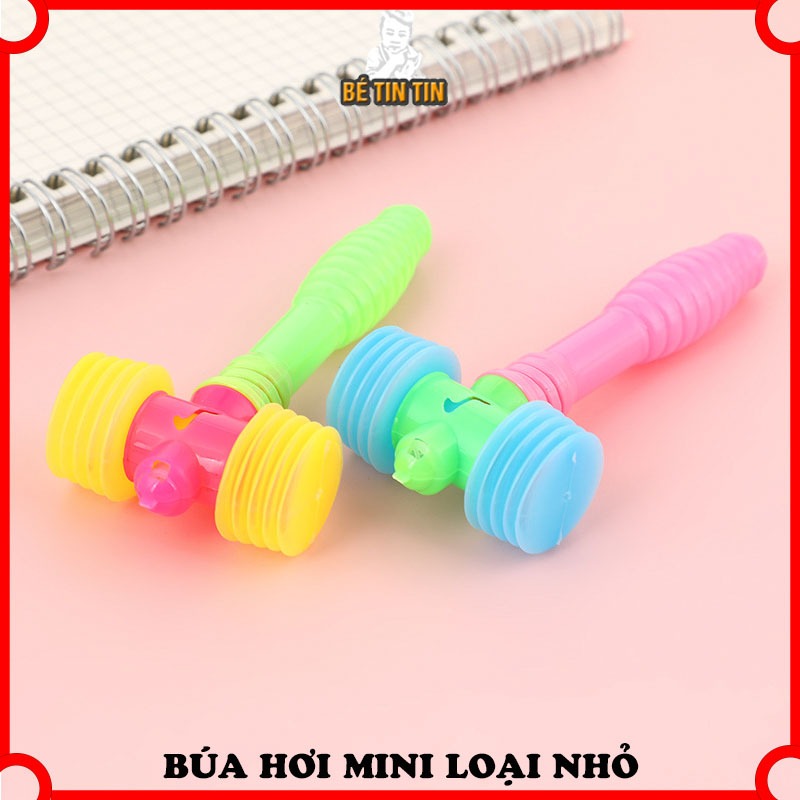 [LOẠI NHỎ] COMBO 5/10 Búa Đồ Chơi Trẻ Em, Búa Hơi Nhựa 2 Đầu 10 x 4.8 CM Vui Nhộn Cho Bé.