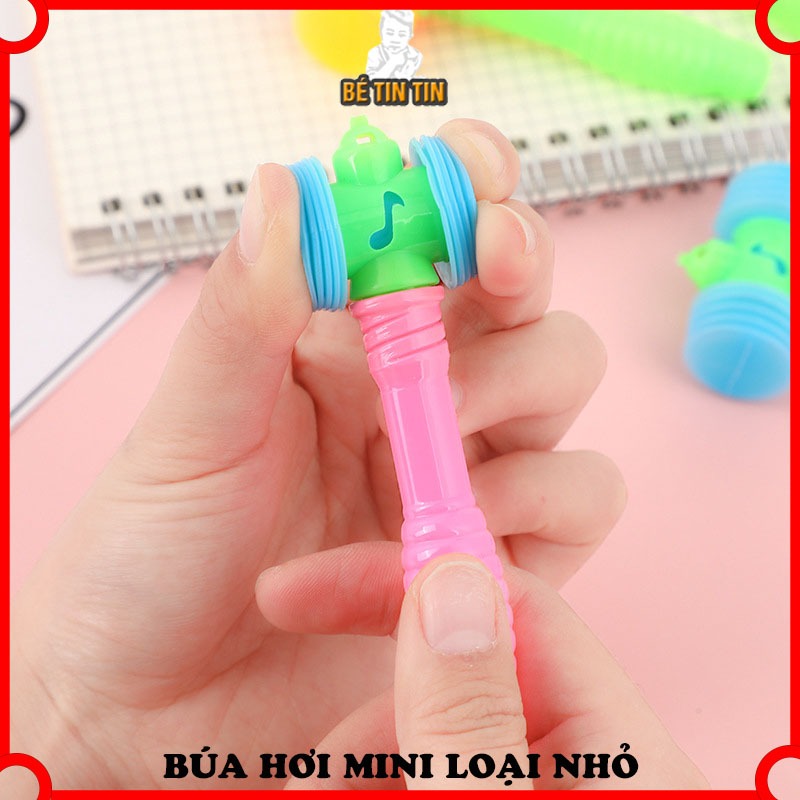[LOẠI NHỎ] COMBO 5/10 Búa Đồ Chơi Trẻ Em, Búa Hơi Nhựa 2 Đầu 10 x 4.8 CM Vui Nhộn Cho Bé.