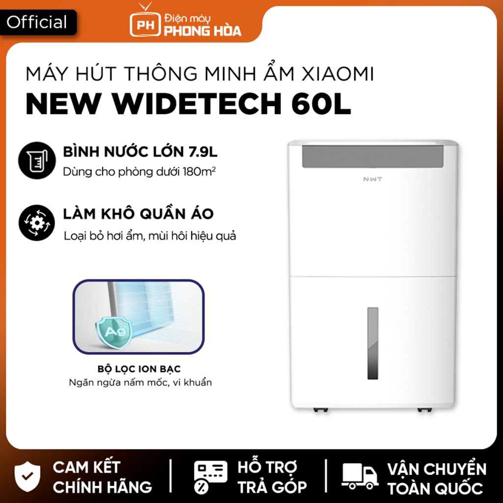 Máy hút ẩm Xiaomi Widetech 10L/12/18/24/60L/Mijia 22L- Bảo hành 12 tháng