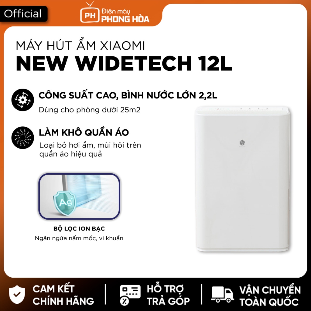 Máy hút ẩm Xiaomi Widetech 10L/12/18/24/60L/Mijia 22L- Bảo hành 12 tháng