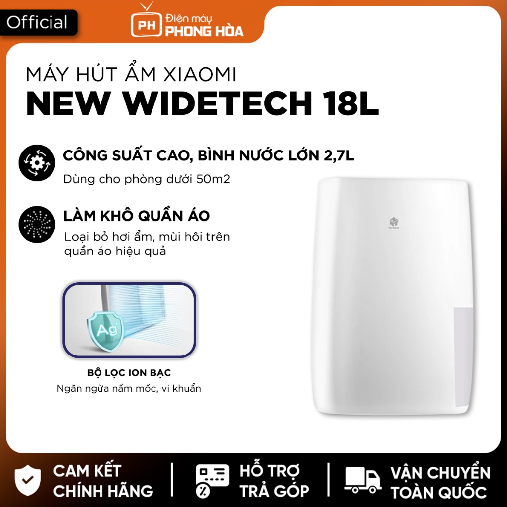 Máy hút ẩm Xiaomi Widetech 10L/12/18/24/60L/Mijia 22L- Bảo hành 12 tháng