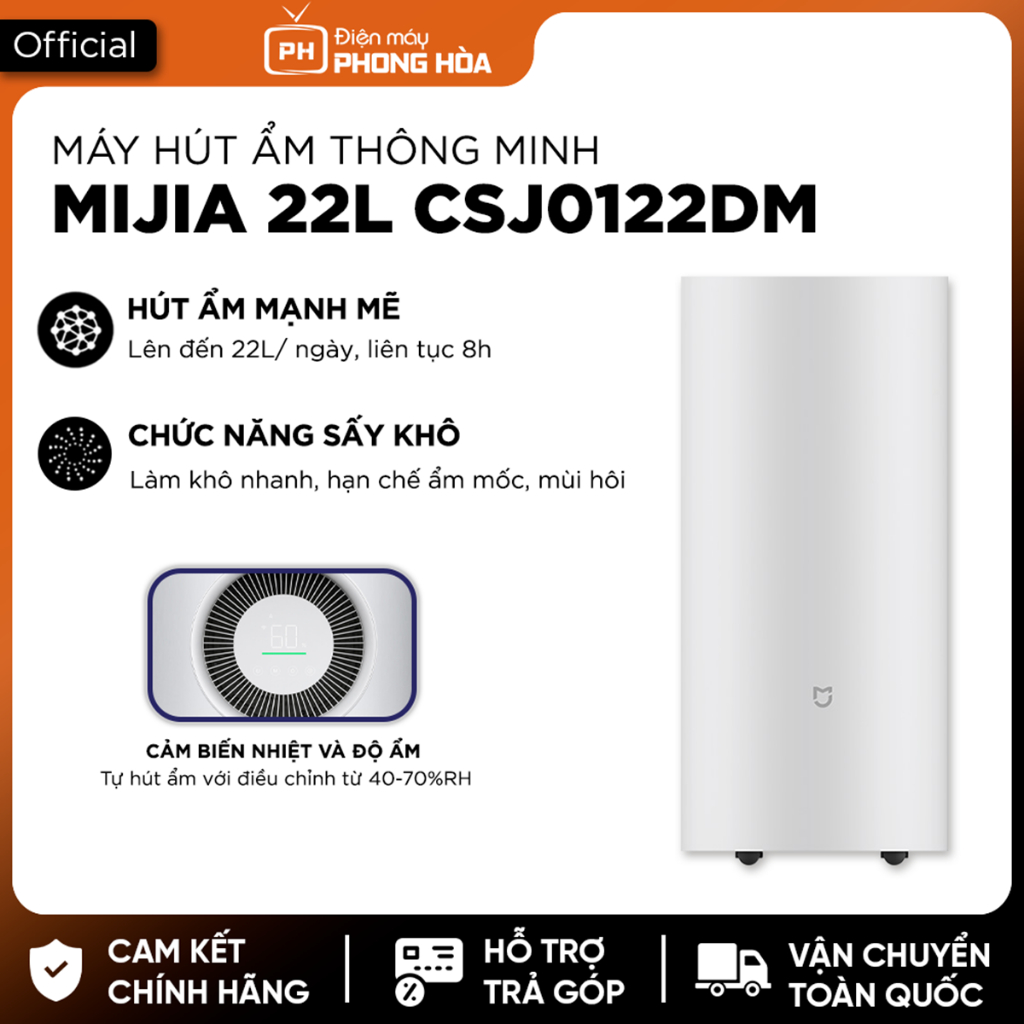 Máy hút ẩm Xiaomi Widetech 10L/12/18/24/60L/Mijia 22L- Bảo hành 12 tháng