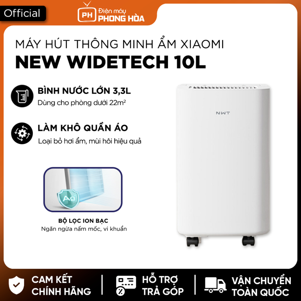 Máy hút ẩm Xiaomi Widetech 10L/12/18/24/60L/Mijia 22L- Bảo hành 12 tháng