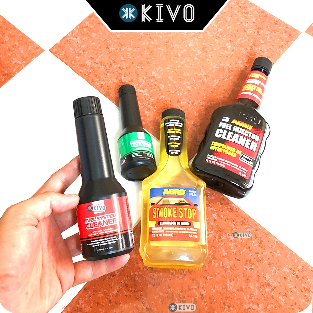 Phụ Gia Xăng Xe Máy, Ô to ABRO, MAXLUBE Chính Hãng - Vệ Sinh Buồng Đốt, Súc Béc Xăng, Động Cơ - Vệ Sinh Kim Phun Kivo