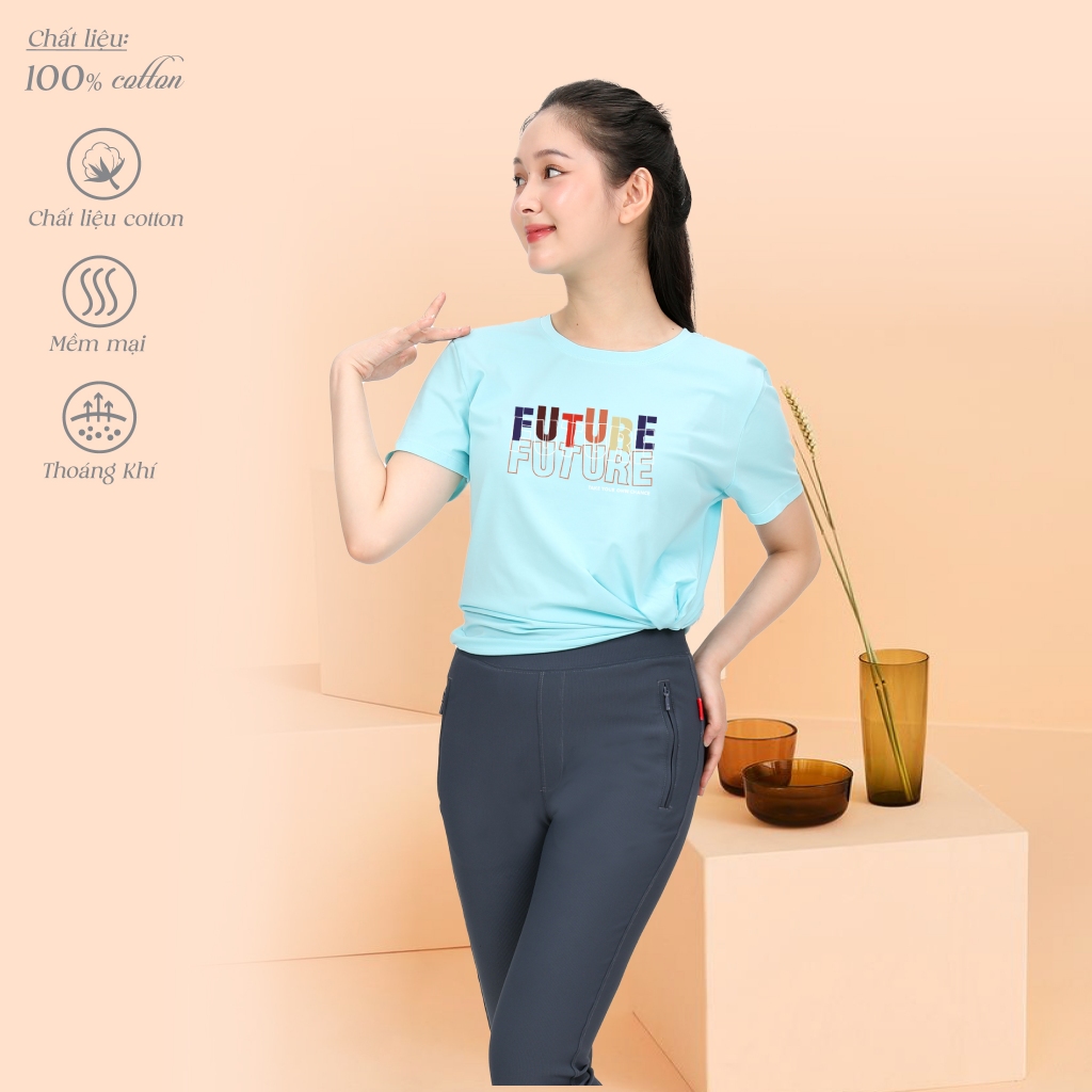 Áo thun tay ngắn form suông cotton 020p 0883 PALTAL trẻ trung và thanh lịch