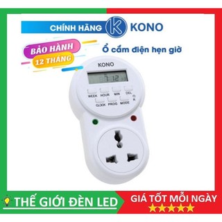 Ổ cắm hẹn giờ kono etg-63a 2500w tắt mở các thiết bị điện hoàn toàn tự động