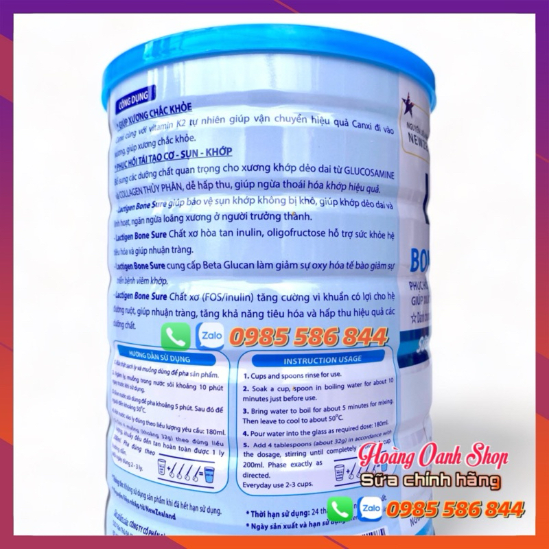 Sữa Lactigen Bone Sure Xương Khớp 900g