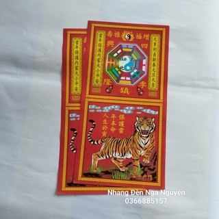 Giấy ông hổ dán cửa _giấy cúng ông hổ