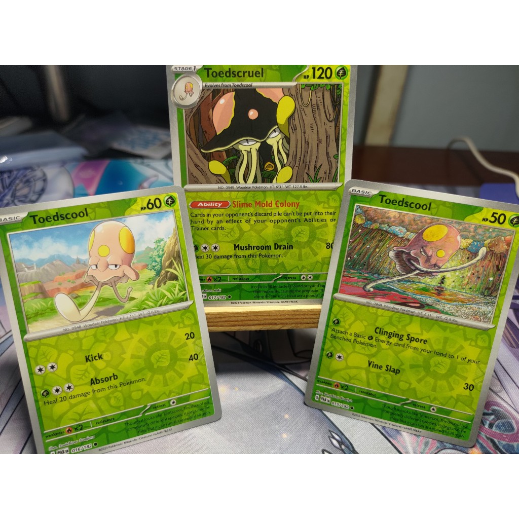 Combo Thẻ Pokemon 2 Cấp tiến hóa của Toedscruel - PAREN